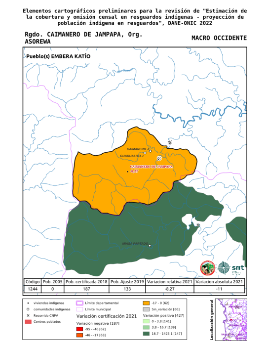 DANE CNPV 2018 OCCIDENTE_CAIMANERO DE JAMPAPA_ASOREWA