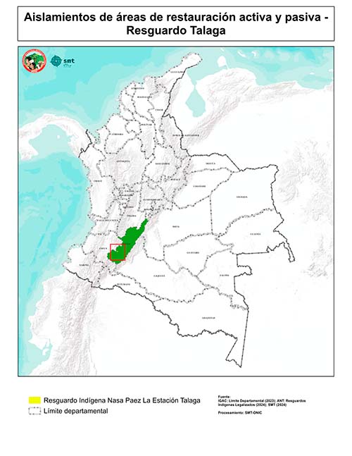 Aislamiento de áreas de restauración activa y pasiva