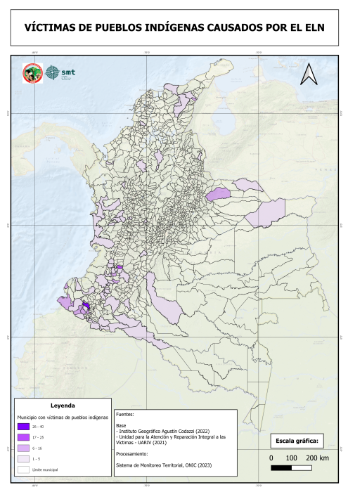 VÍCTIMAS PUEBLOS INDÍGENAS - ACTORES ARMADOS - ELN